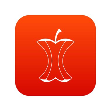 Apple güdük simgesi dijital kırmızı