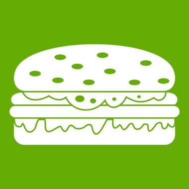 Burger simgesi yeşil
