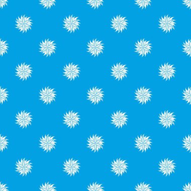 Çiçek desen kesintisiz mavi