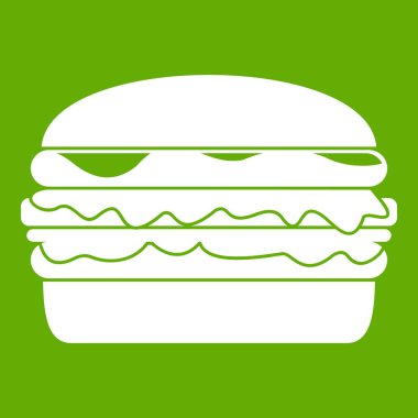 Burger simgesi yeşil