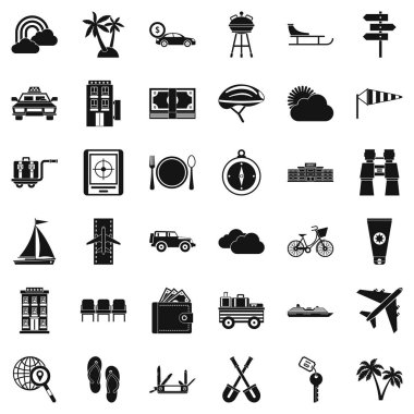 Gezi Icons set, basit tarzı