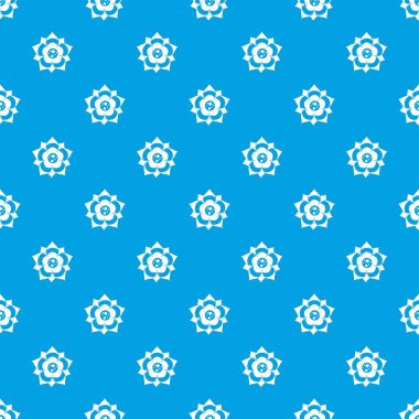 Çiçek desen kesintisiz mavi