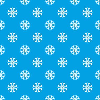 Çiçek desen kesintisiz mavi