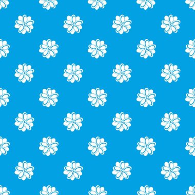 Çiçek desen kesintisiz mavi
