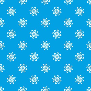 Çiçek desen kesintisiz mavi