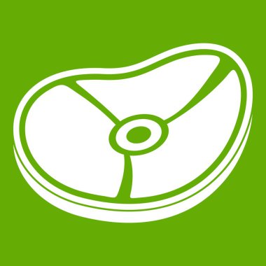 Eti biftek simgesi yeşil