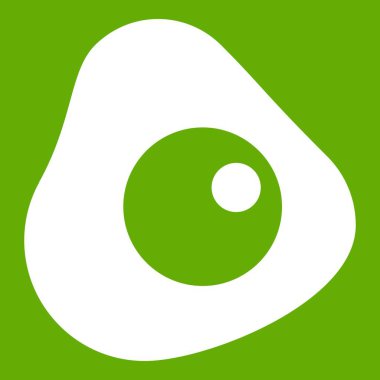 Kızarmış yumurta simgesi yeşil