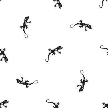 Bukalemun desen sorunsuz siyah