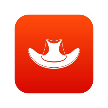 Kovboy şapkası Icon dijital kırmızı