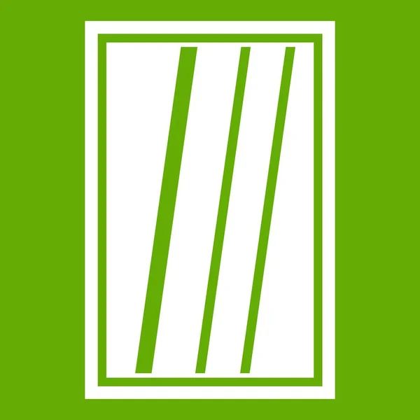 Icône de fenêtre rectangle blanc vert — Image vectorielle