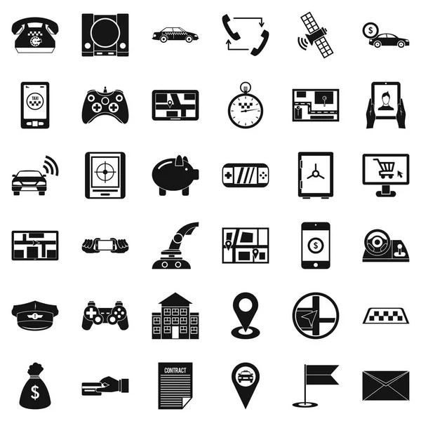 Telefon Icons set, basit tarzı