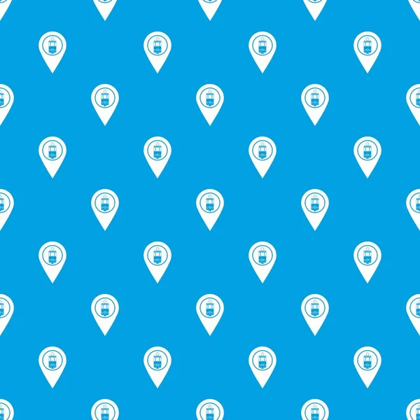 Coğrafi etiket tramvay desen kesintisiz mavi işareti ile