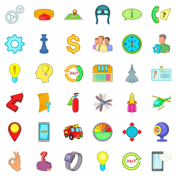 Zaman yönetimi simgeleri ayarlandı, çizgi film biçimi