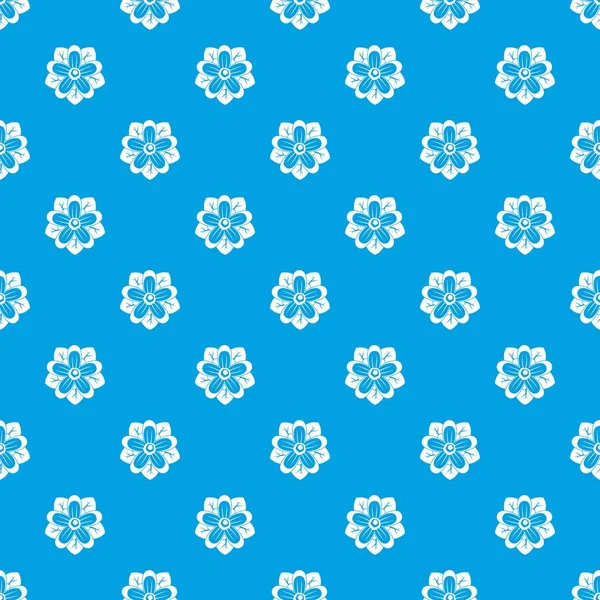 Çiçek desen kesintisiz mavi