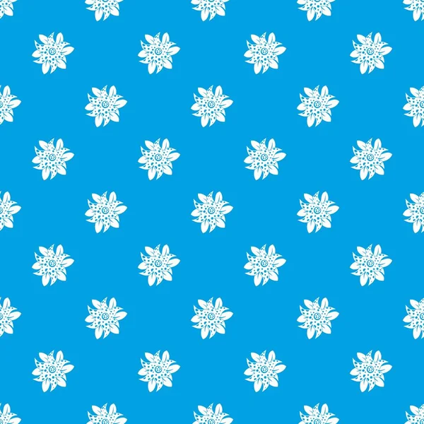 Çiçek desen kesintisiz mavi
