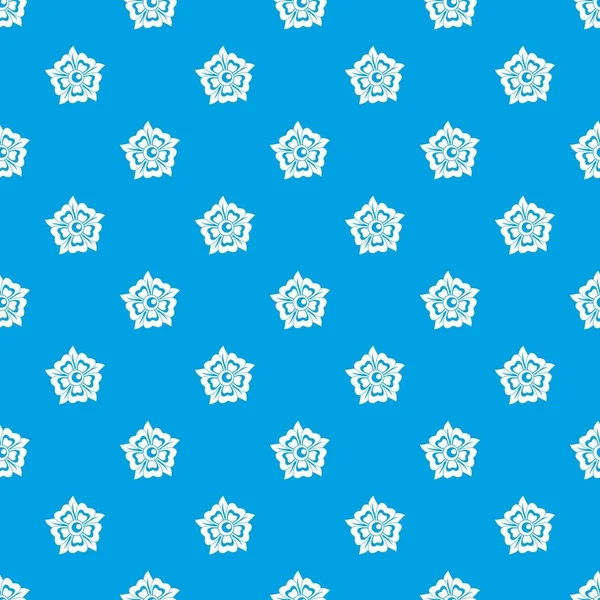Çiçek desen kesintisiz mavi