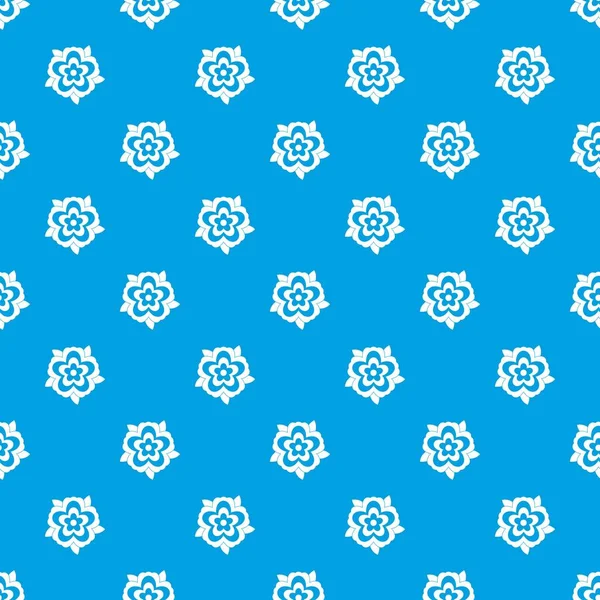 Çiçek desen kesintisiz mavi