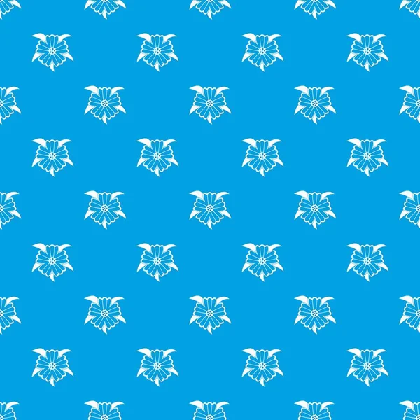 Çiçek desen kesintisiz mavi