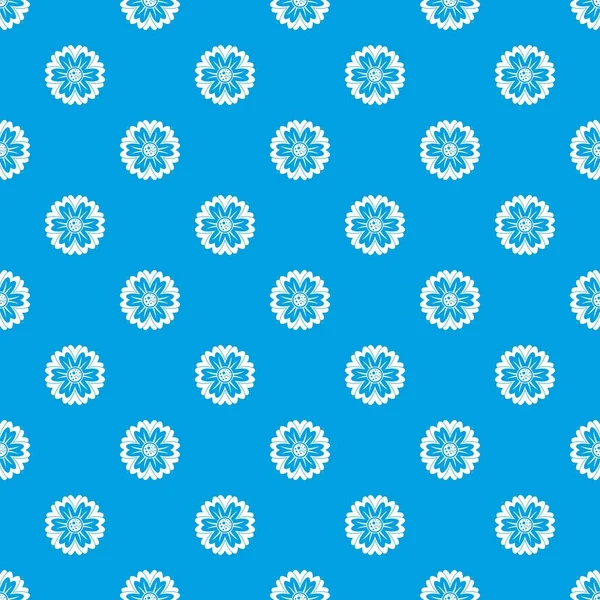 Çiçek desen kesintisiz mavi