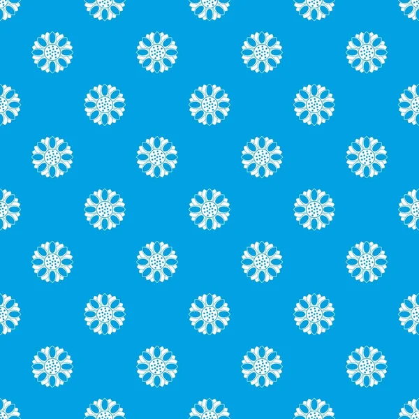 Çiçek desen kesintisiz mavi