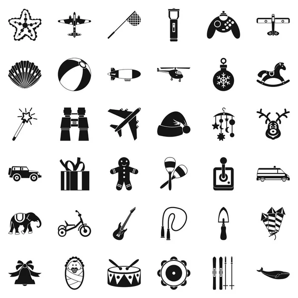 Oyuncak Icons set, basit tarzı