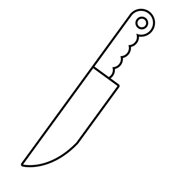 Icono del cuchillo, estilo de contorno — Archivo Imágenes Vectoriales