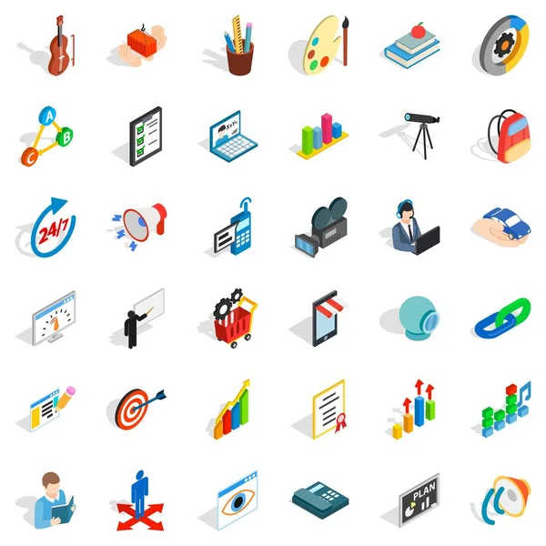 Eğitim simgeler kümesi, izometrik stili