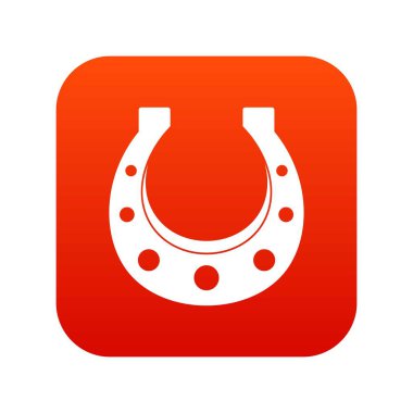 At nalı simgesi dijital kırmızı