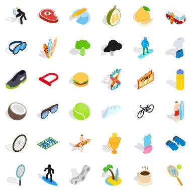 Kupa Icons set, izometrik stili
