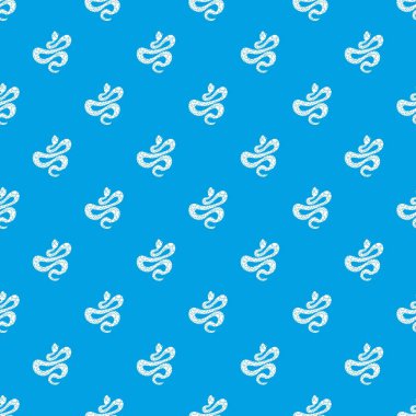 Siyah noktalı yılan desen kesintisiz mavi