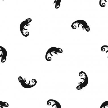 Bukalemun desen sorunsuz siyah