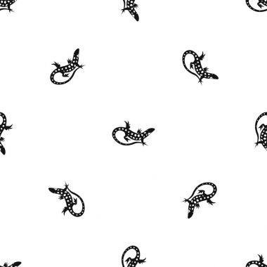 Kertenkele desen sorunsuz siyah