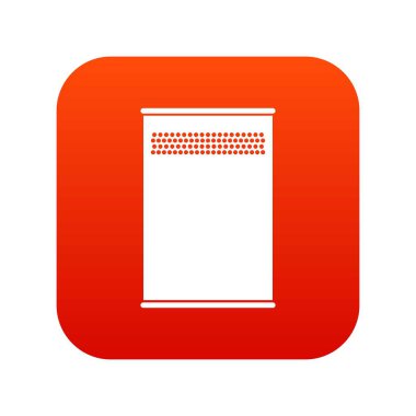 Çöp kutu simgesi dijital kırmızı