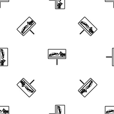 Park yok sorunsuz siyah desen