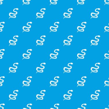 Kara Yılan kıvranma desen kesintisiz mavi