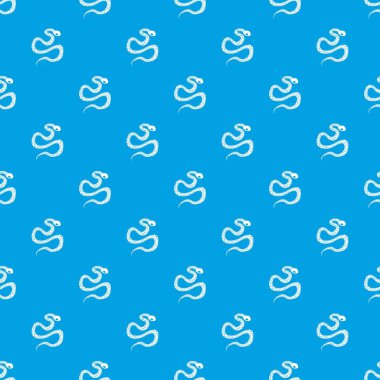 Piton yılan desen kesintisiz mavi