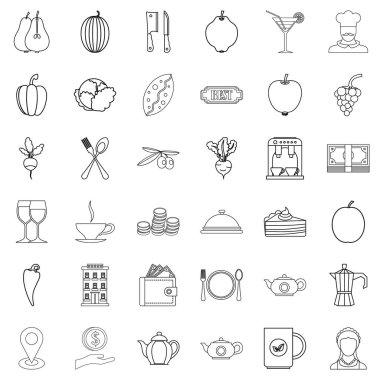 Biber Icons set, anahat stili