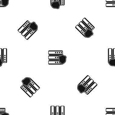 Veritabanı gri kalkan desen sorunsuz siyah ile