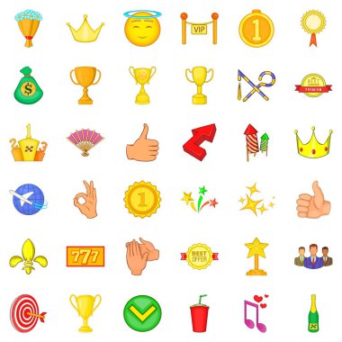 Zafer Icons set, karikatür tarzı