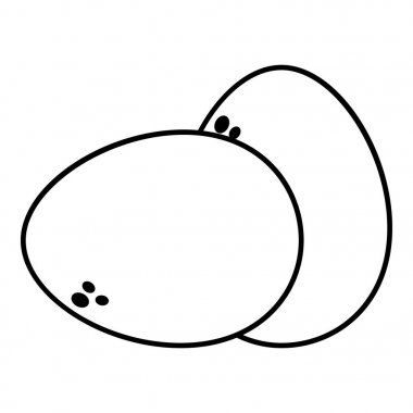 Çiftlik yumurta simgesi, anahat stili