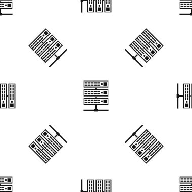 Sunucuları desen sorunsuz siyah