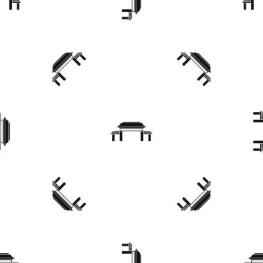 Pagoda desen sorunsuz siyah