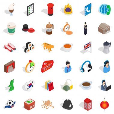 Başak Icons set, izometrik stili