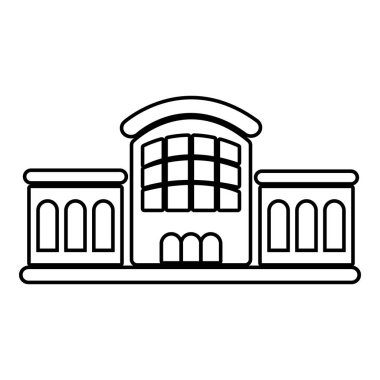 Tren istasyonu simgesi, anahat stili