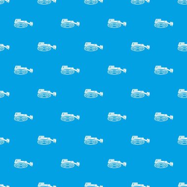 Ekskavatör Hidrolik çekiç desen kesintisiz mavi