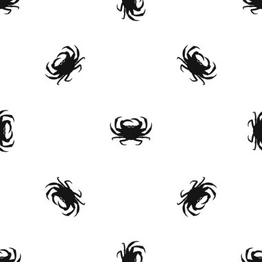 Yengeç desen sorunsuz siyah