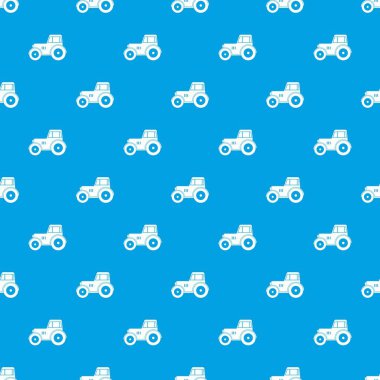 Traktör desen kesintisiz mavi