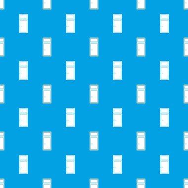 Ahşap pencere desen kesintisiz mavi