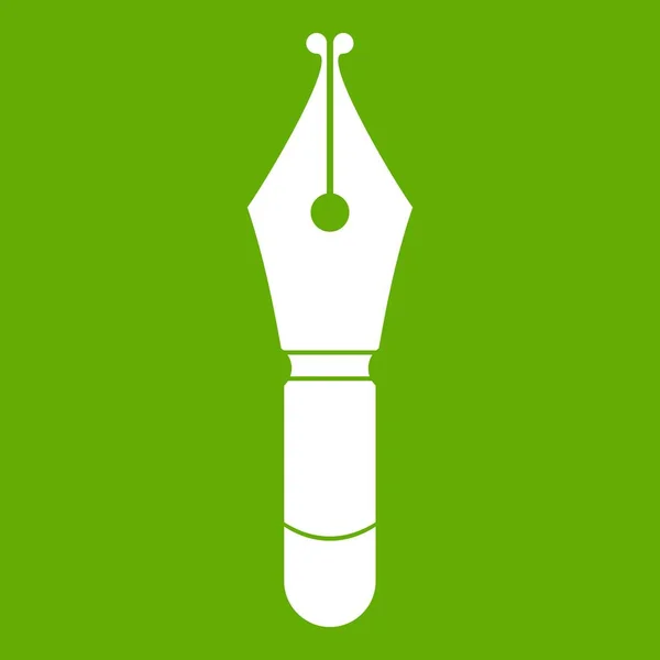Dolma kalem ucu simgesi yeşil — Stok Vektör