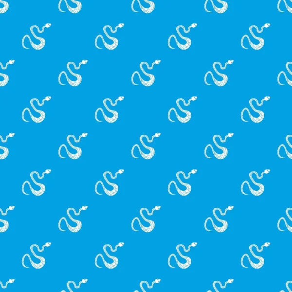 Siyah benekli yılan desen kesintisiz mavi